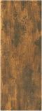 vidaXL - Wandtafel - 78x30x80 - cm - bewerkt - hout - gerookt - eikenkleurig