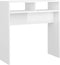 vidaXL - Wandtafel - 78x30x80 - cm - bewerkt - hout - hoogglans - wit