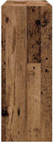 vidaXL - Wandtafel - 78x30x80 - cm - bewerkt - hout - oud - houtkleurig