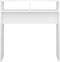 vidaXL - Wandtafel - 78x30x80 - cm - bewerkt - hout - wit