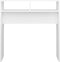 vidaXL - Wandtafel - 78x30x80 - cm - bewerkt - hout - wit