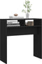 vidaXL - Wandtafel - 78x30x80 - cm - bewerkt - hout - zwart
