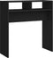 vidaXL - Wandtafel - 78x30x80 - cm - bewerkt - hout - zwart