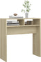 vidaXL - Wandtafel - 78x30x80 - cm - bewerkt - out - sonoma - eikenkleurig