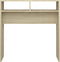 vidaXL - Wandtafel - 78x30x80 - cm - bewerkt - out - sonoma - eikenkleurig