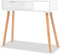 vidaXL - Wandtafel - 80x30x72 - cm - massief - grenenhout - wit