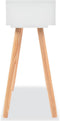vidaXL - Wandtafel - 80x30x72 - cm - massief - grenenhout - wit
