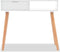 vidaXL - Wandtafel - 80x30x72 - cm - massief - grenenhout - wit