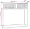 vidaXL - Wandtafel - 80x30x75 - cm - bewerkt - hout - en - ijzer - zwart