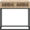 vidaXL - Wandtafel - 80x30x75 - cm - bewerkt - hout - en - ijzer