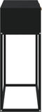 vidaXL - Wandtafel - 80x30x75 - cm - bewerkt - hout - en - ijzer - zwart
