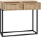 vidaXL - Wandtafel - 80x30x75 - cm - bewerkt - hout - en - ijzer