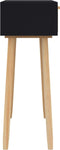 vidaXL - Wandtafel - 80x30x75 - cm - massief - grenenhout - en - natuurlijk - rattan