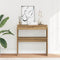vidaXL - Wandtafel - 80x30x80 - cm - bewerkt - hout - artisanaal - eikenkleurig