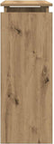 vidaXL - Wandtafel - 80x30x80 - cm - bewerkt - hout - artisanaal - eikenkleurig