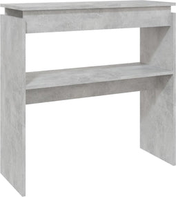 vidaXL - Wandtafel - 80x30x80 - cm - bewerkt - hout - betongrijs