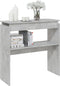 vidaXL - Wandtafel - 80x30x80 - cm - bewerkt - hout - betongrijs