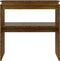 vidaXL - Wandtafel - 80x30x80 - cm - bewerkt - hout - bruin - eikenkleur