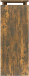 vidaXL - Wandtafel - 80x30x80 - cm - bewerkt - hout - gerookt - eikenkleurig