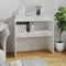 vidaXL - Wandtafel - 80x30x80 - cm - bewerkt - hout - hoogglans - wit