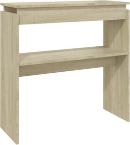 vidaXL - Wandtafel - 80x30x80 - cm - bewerkt - hout - sonoma - eikenkleurig