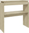 vidaXL - Wandtafel - 80x30x80 - cm - bewerkt - hout - sonoma - eikenkleurig