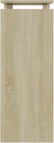 vidaXL - Wandtafel - 80x30x80 - cm - bewerkt - hout - sonoma - eikenkleurig