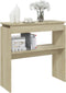 vidaXL - Wandtafel - 80x30x80 - cm - bewerkt - hout - sonoma - eikenkleurig