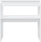 vidaXL - Wandtafel - 80x30x80 - cm - bewerkt - hout - wit