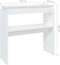 vidaXL - Wandtafel - 80x30x80 - cm - bewerkt - hout - wit