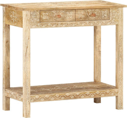 vidaXL - Wandtafel - 80x35x74 - cm - massief - mangohout