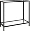 vidaXL - Wandtafel - 80x35x75 - cm - gehard - glas - transparant