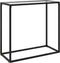vidaXL - Wandtafel - 80x35x75 - cm - gehard - glas - transparant