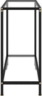 vidaXL - Wandtafel - 80x35x75 - cm - gehard - glas - transparant