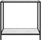 vidaXL - Wandtafel - 80x35x75 - cm - gehard - glas - wit