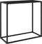 vidaXL - Wandtafel - 80x35x75 - cm - gehard - glas - zwart
