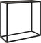 vidaXL - Wandtafel - 80x35x75 - cm - gehard - glas - zwart