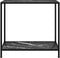 vidaXL - Wandtafel - 80x35x75 - cm - gehard - glas - zwart