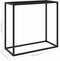 vidaXL - Wandtafel - 80x35x75 - cm - gehard - glas - zwart