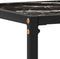 vidaXL - Wandtafel - 80x35x75 - cm - gehard - glas - zwart