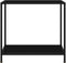 vidaXL - Wandtafel - 80x35x75 - cm - gehard - glas - zwart