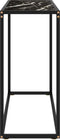 vidaXL - Wandtafel - 80x35x75 - cm - gehard - glas - zwart
