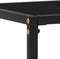 vidaXL - Wandtafel - 80x35x75 - cm - gehard - glas - zwart