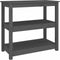 vidaXL - Wandtafel - 80x40x74 - cm - massief - grenenhout - grijs