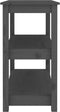 vidaXL - Wandtafel - 80x40x74 - cm - massief - grenenhout - grijs