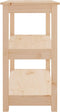 vidaXL - Wandtafel - 80x40x74 - cm - massief - grenenhout