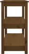 vidaXL - Wandtafel - 80x40x74 - cm - massief - grenenhout - honingbruin