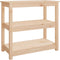 vidaXL - Wandtafel - 80x40x74 - cm - massief - grenenhout