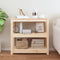 vidaXL - Wandtafel - 80x40x74 - cm - massief - grenenhout