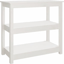 vidaXL - Wandtafel - 80x40x74 - cm - massief - grenenhout - wit